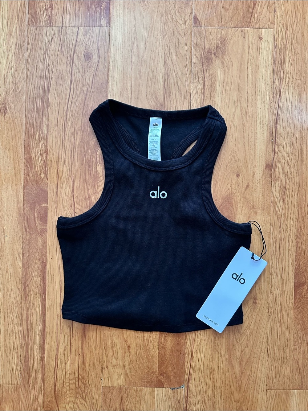 ALO Yoga | Aspire Tank Black | Size Small | NWT